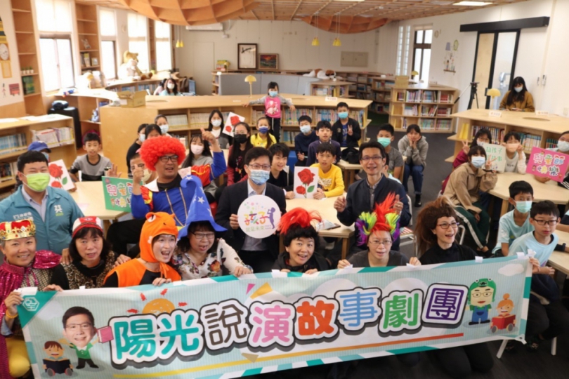 陽光說演故事劇團成立  泰安國小共讀站巡演慶祝兒童節