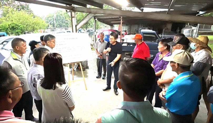 雲林立委劉建國等人與農業部長陳駿季會勘斗南農水路 劉建國：顧好農水路就是顧好農業！