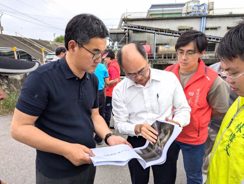 山陀兒颱風侵台 雲林縣立委建國邀水利署官員會勘水利設施改善進度 積極爭取經費守護雲林家園〜