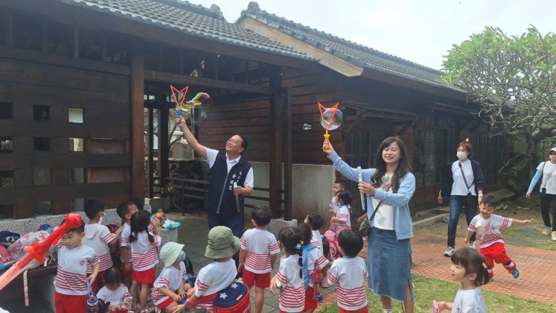 馬公市長黃健忠親臨馬市幼秋季郊遊三部班活動   全面關懷幼兒教育