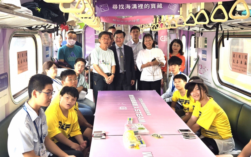 台灣科普環島列車抵達雲林 雲林縣多所高中職讓斗南火車站變科學教室！