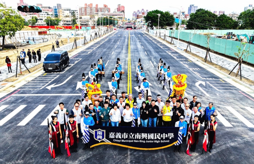 嘉義市建國二村、復興新村地區市地重劃工程 首發新生路通車 市長黃敏惠：啟動東區大進步重要引擎！