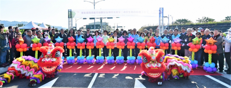 東彰南延段路段全線通車。（照片縣府提供）