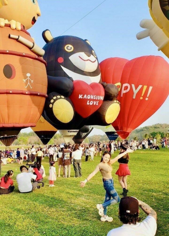 高雄熊熱氣球飛向國際參加泰國熱氣球節