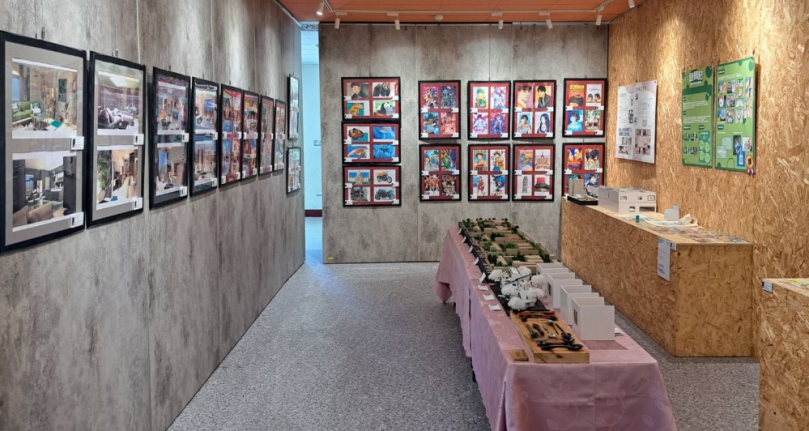 國立永靖高工室內空設科「學生作品成果展」。（照片永工提供）