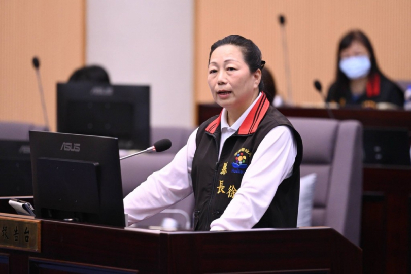 專法專款專用|推動災後重建|縣長徐榛蔚赴縣議會進行馬太鞍溪堰塞湖潰壩事件專案報告