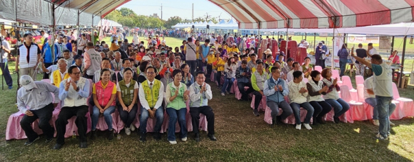 永靖鄉「米食果苗節」熱鬧登場。（照片公所提供）
