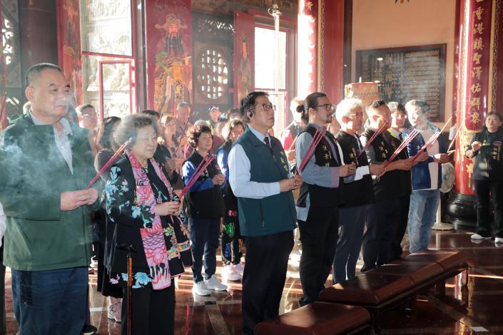 黃偉哲迎駕北港媽祖 盼庇佑將軍、北門災後平安復原