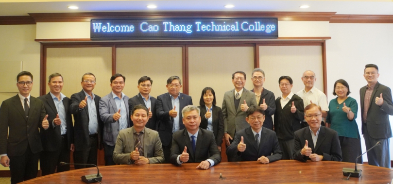 越南高升高專參訪大葉大學。(照片大葉提供)