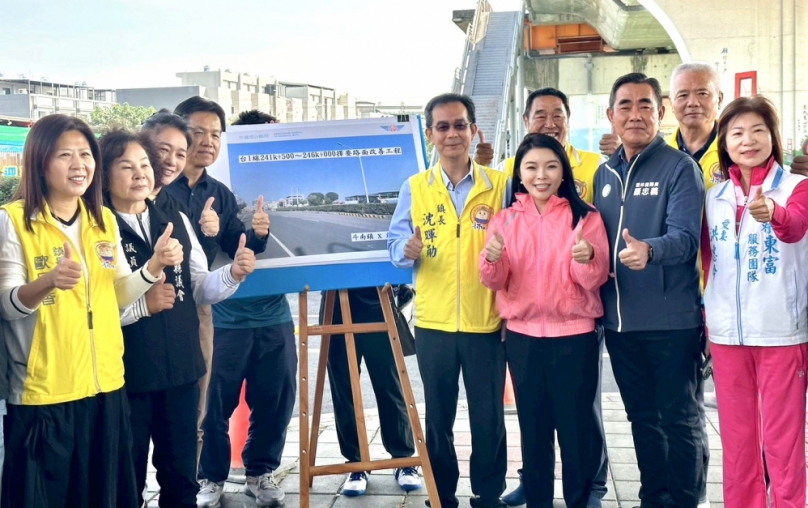 雲林立委張嘉郡爭取3730萬改善台1線斗南市區段 年底前完工！