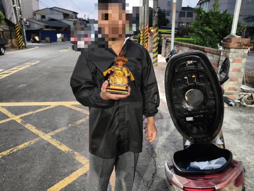 番路下坑村宮廟太子元帥神尊遭竊 中埔警方循線快速逮獲竊賊