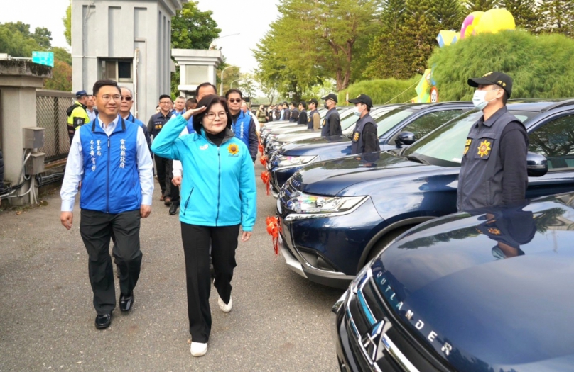 雲林縣長張麗善參加縣警察局新春聯歡會 力挺警政動支第二預備金購置16輛新式偵防車！