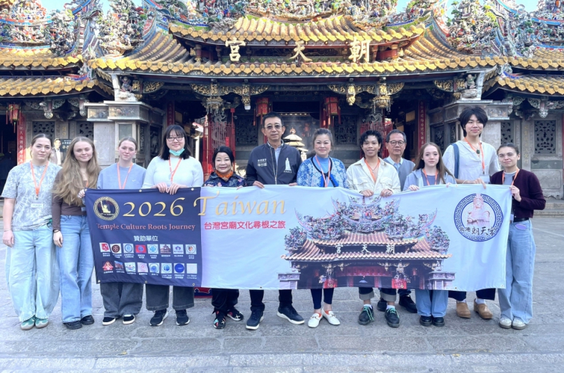 美國美東中文學校協會學生組團 首度跨海抵台赴雲林北港朝天宮展開媽祖文化深度之旅!