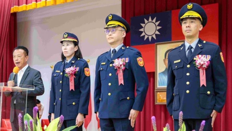 嘉義縣警察局朴子、中埔、竹崎分局卸、新任分局長交接 縣長翁章梁感謝榮調同仁任內貢獻 歡迎新任分局長加入縣政團隊！