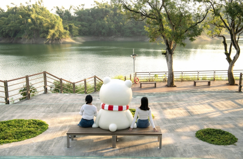 嘉義市蘭潭好漢坡323階全新亮相 大白熊陪你迎新年慢遊嘉義〜