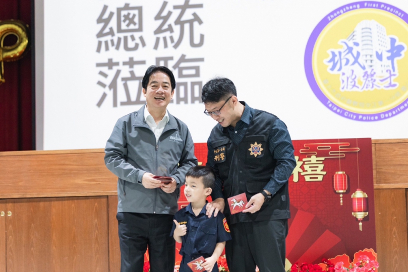 高哲翰專文：賴清德總統春節前慰勉基層警察 期許同仁秉持「馬上辦」服務精神 維護治安