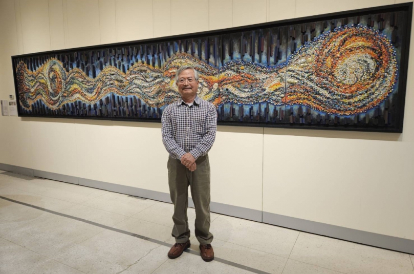 藝術饗宴 鑲嵌藝術大師簡源忠 鑲嵌藝術〈母親之河〉巨作首公開