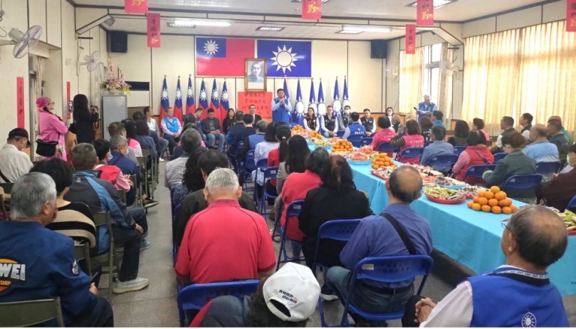 國民黨雲林縣黨部新春團拜 副主席蕭旭岑、主委簡明欽等人呼籲黨員及支持者團結努力 年底五合一選舉國民黨開紅盤!