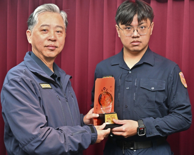 協助老婦送醫救回一命 吳敬田公開表揚尤子維