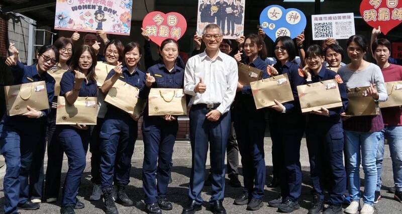高市警局長提前祝福婦女節送暖肯定女警辛勞