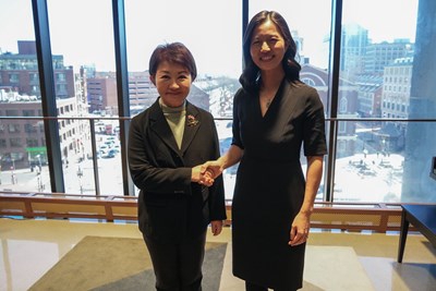 女力首長波士頓相見歡!盧秀燕市長與吳弭市長深度交流市政