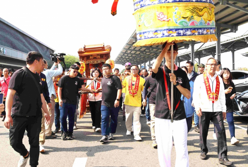 2026媽祖駕道福佑國道 雲林縣長張麗善等人並籲請用路人 行車遵守交通規則 快樂出門平安回家！