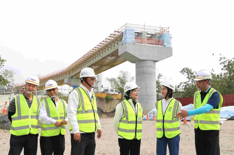 健全交通網絡 雲林縣長張麗善等人關心國道3號古坑側車道工程進度 期盼116年6月順利完工！