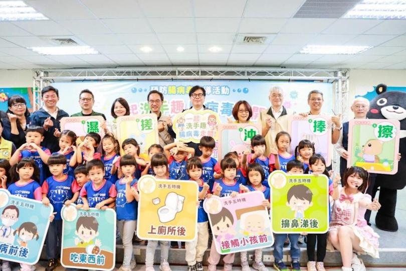 腸病毒疫情5月升溫市長陳其邁宣導正確洗手防疫