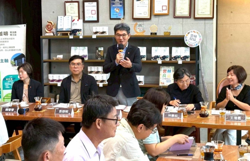 雲林立委劉建國邀環境部長彭啓明訪古坑 共同推動咖啡全株利用 打造全國循環經濟示範基地!