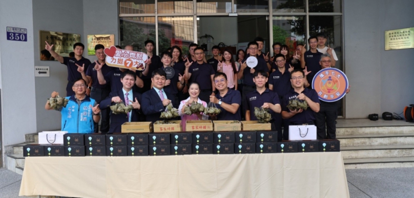 粽心送暖 市議員林霈涵攜手企業贈平安粽慰勞消防英雄 消防局:端午前夕最溫馨的鼓舞