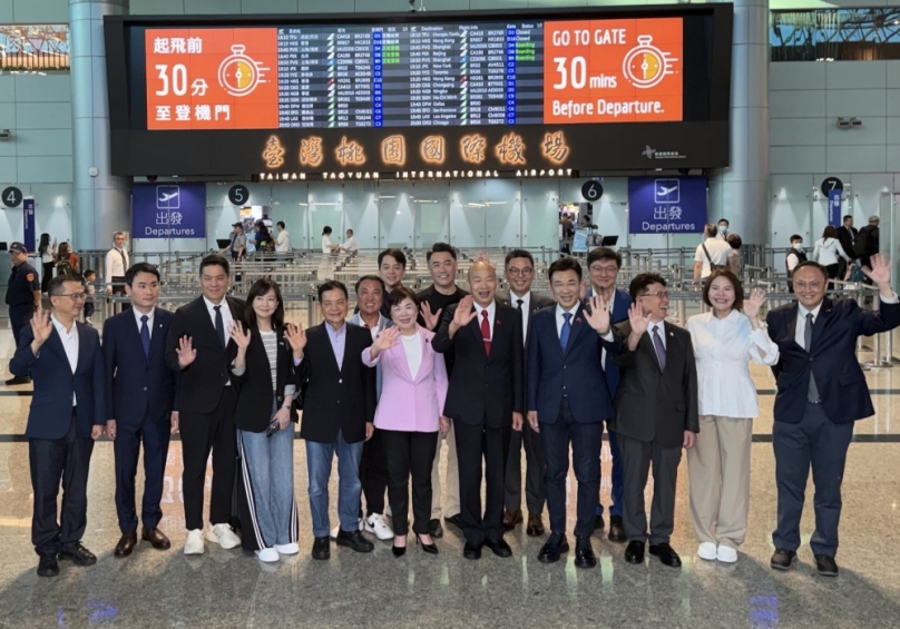 立法院長韓國瑜率跨黨派國會代表團啟程訪美 鄭照新副市長送上祝福:盼台美合作為產業開創新篇章