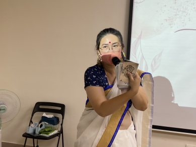 嘉義市移民署邀請馬來西亞新住民賴麗敏  新住民分享體驗印度Henna彩繪