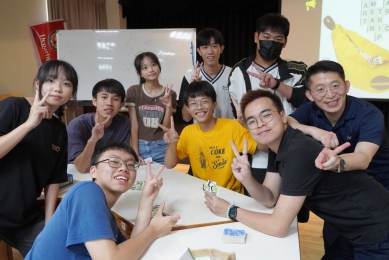 員林高中﹁ 英語營﹂,大葉校園登場。(照片大葉提供)