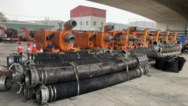 「凱米」颱風來襲 台中市水利局25台大型抽水機全面出動