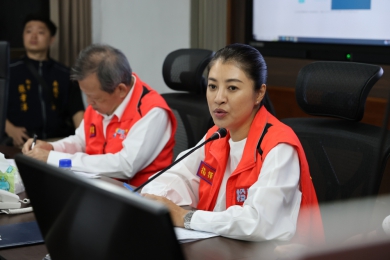 縣府24日晚間召開凱米颱風防災整備應變會議