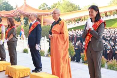 靈巖山寺水陸大法會 縣長許淑華偕同立法院長韓國瑜祝願