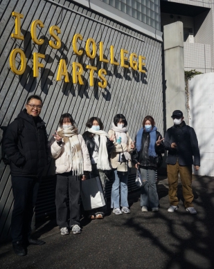 日本ICS藝術學院畢展,大葉空設系師生多人受邀。(照片大葉提供)