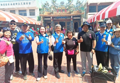 台中大甲媽祖遶境 雲林榮服處為榮民眷祈福發送愛心、傳遞溫暖〜