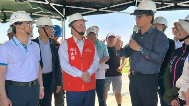 有風無沙！ 雲林濁水溪揚塵防制顯見成效 立委劉建國邀政委陳金德視察持續推動！