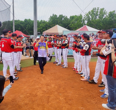 全國消防公益壘球賽 嘉義縣火熱開賽 寶格春輝回饋熱情贊助