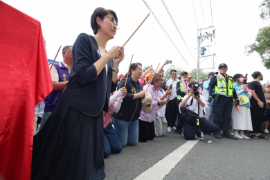 白沙屯媽祖遶境南投 縣府迅速整備並安頓隨駕信眾