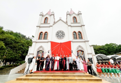 臺灣巴黎聖母院〜中華聖母朝聖地聖堂兼具朝聖、靈修、休閒遊憩等功能 嘉義縣長翁章梁與浦英雄主教等人主持啟用大典