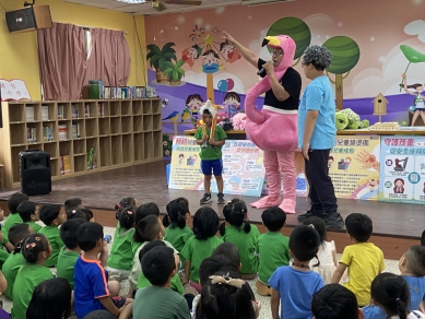 兒童安全日縣府赴偏鄉校園辦故事劇場受歡迎