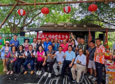 地球花園行動社區協力搭竹虹橋茅屋 嘉義新港板頭社區再現風華