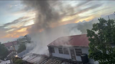 木造建物全面燃燒｜鳳林鎮清晨惡火