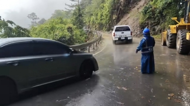 劇烈降雨｜公路局：邊坡土壤含水量已趨飽和，恐有持續致災機率，大禹嶺山壁坍方路段，5/25日18時起預警性封閉！