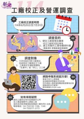 114年工廠校正,6月20日開跑。(照片縣府提供)