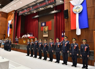 吳敬田就任中市警局長一職    盧秀燕深認臺中警政會更好