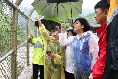 強降雨致雲林多處災情 縣長張麗善等人勘災 期中央地方共同治水 守護鄉親家園！