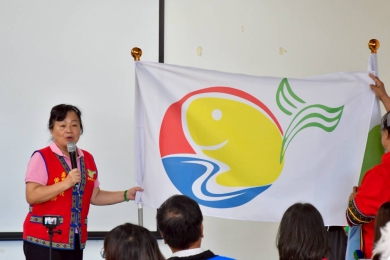 曾淑懿歡迎見證部落圖騰記憶｜旗幟飛揚展期至10/31日